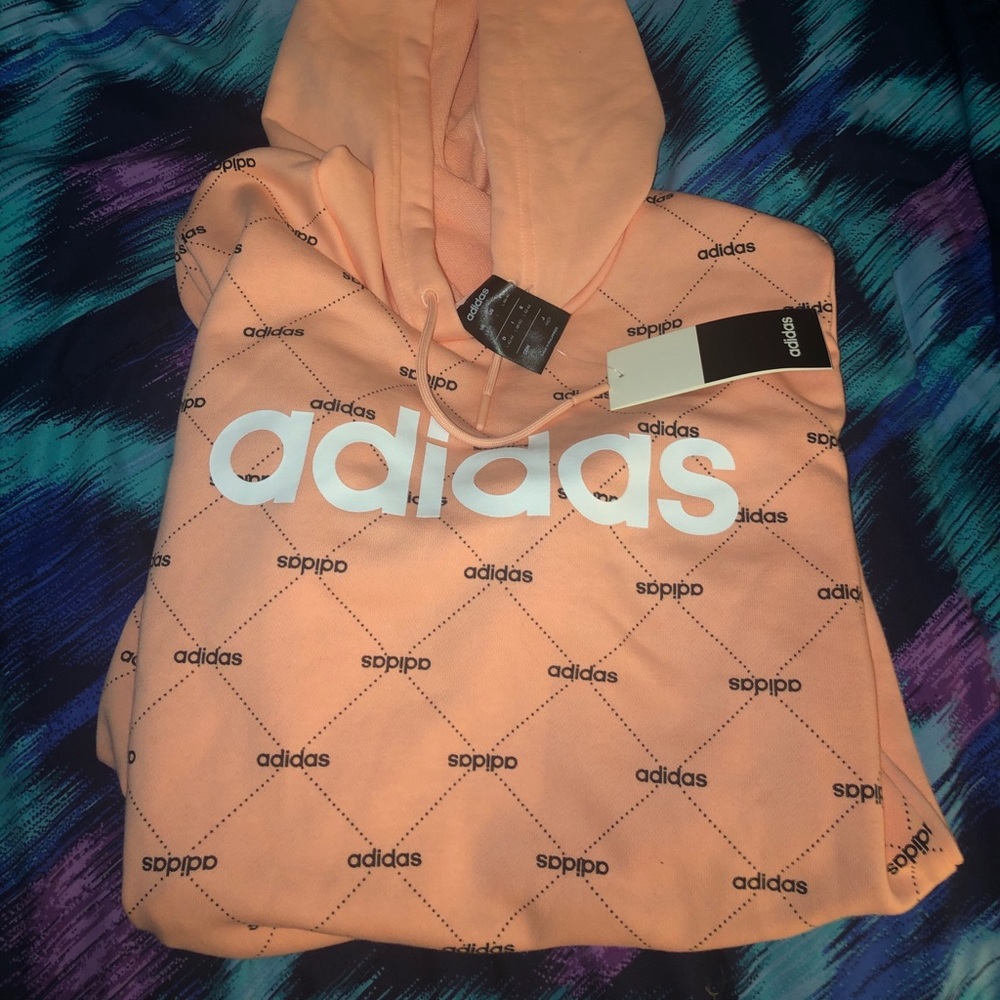New Pink Adidas Hoodie